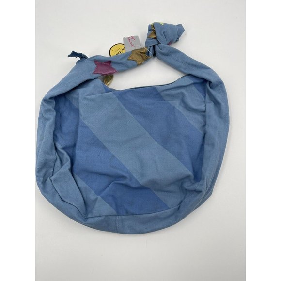 Disney By Loop Tinker Bell Canvas Blue Bag‎ with Shoulder Strap Inside Pockets - Picture 2 of 6